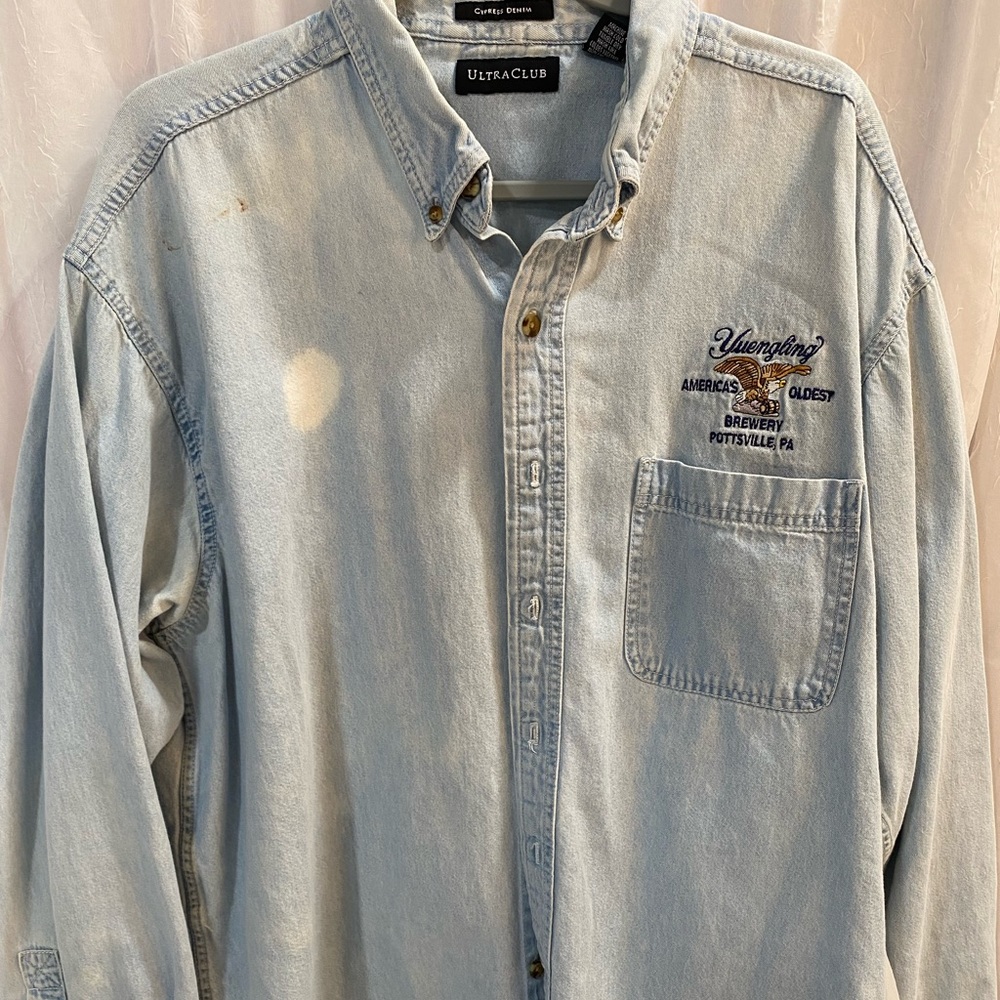 Custom denim yuengling  patch XL